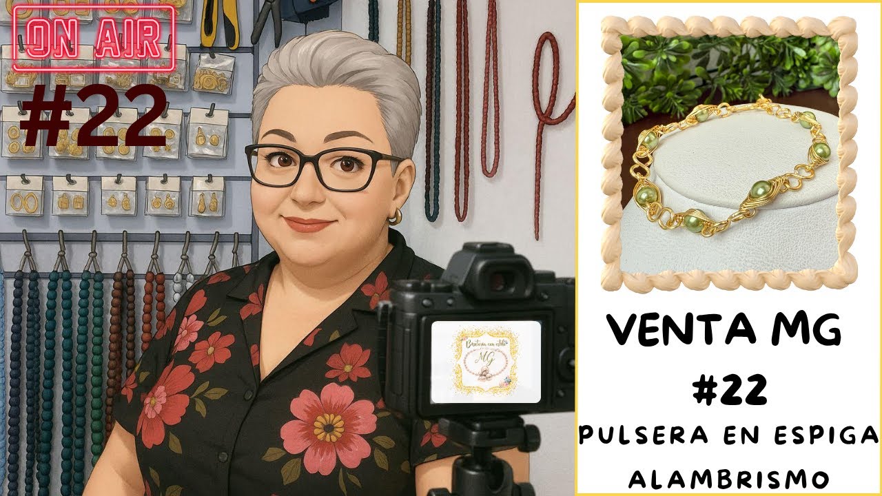 VENTA MG #22: Pulsera De Alambrismo Espiga Con Perlas 💎💎 (PARTE 1)