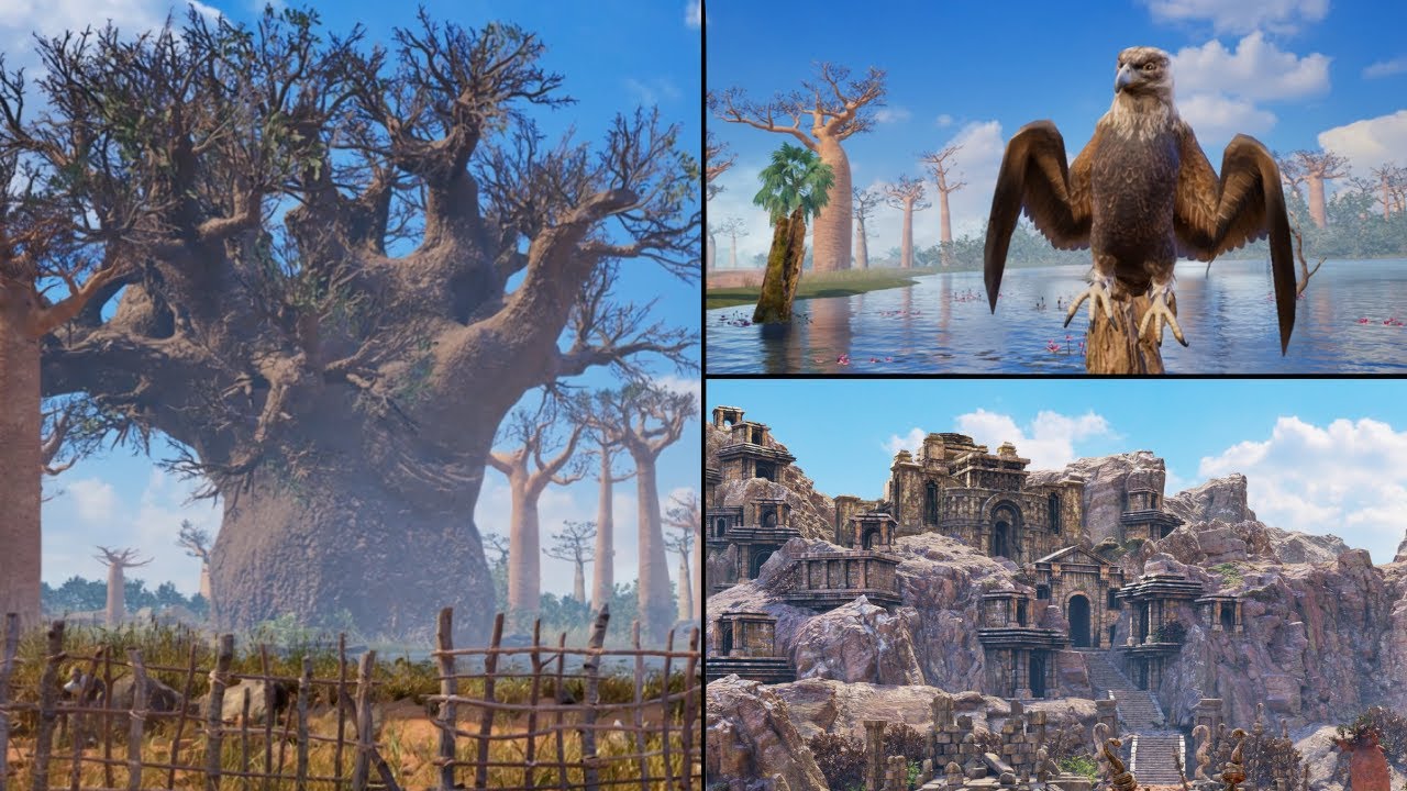 Exploring Tekken 8 Stage With Free Cam - BAOBAB HORIZON