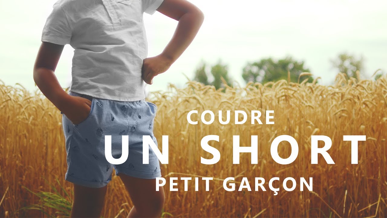 COUDRE UN SHORT pour GARÇONS AVEC POCHES ITALIENNES