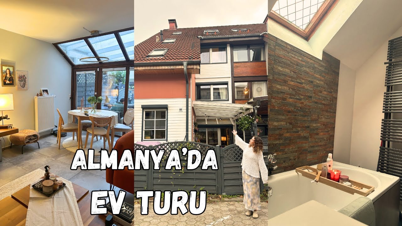 ALMANYA'DA MÜSTAKİL EV TURU | Kira Ücretleri, 4 Katlı 4 Odalı 