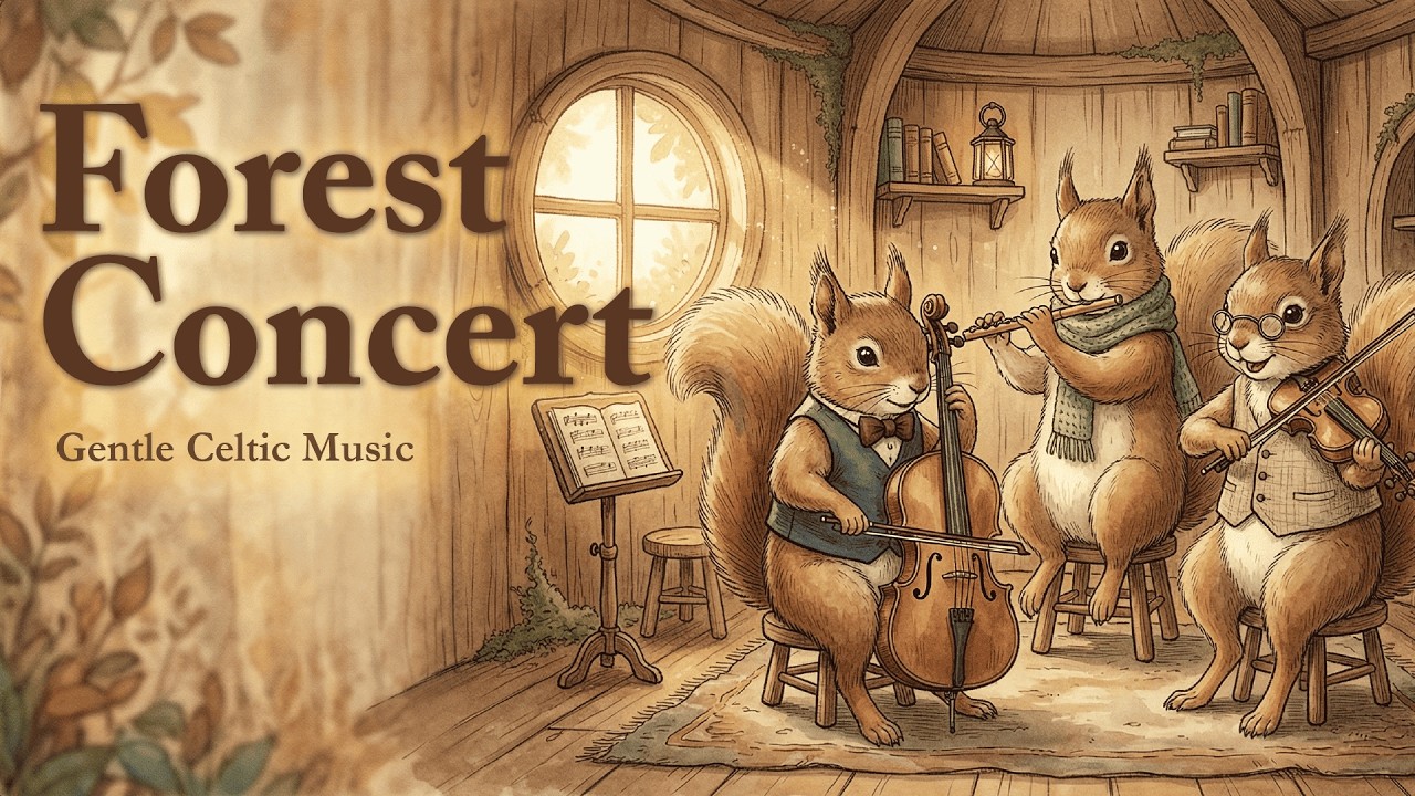 [Celtic Music] The Squirrel Trio’s Forest Concert - Cozy Fantasy Music for Relaxation