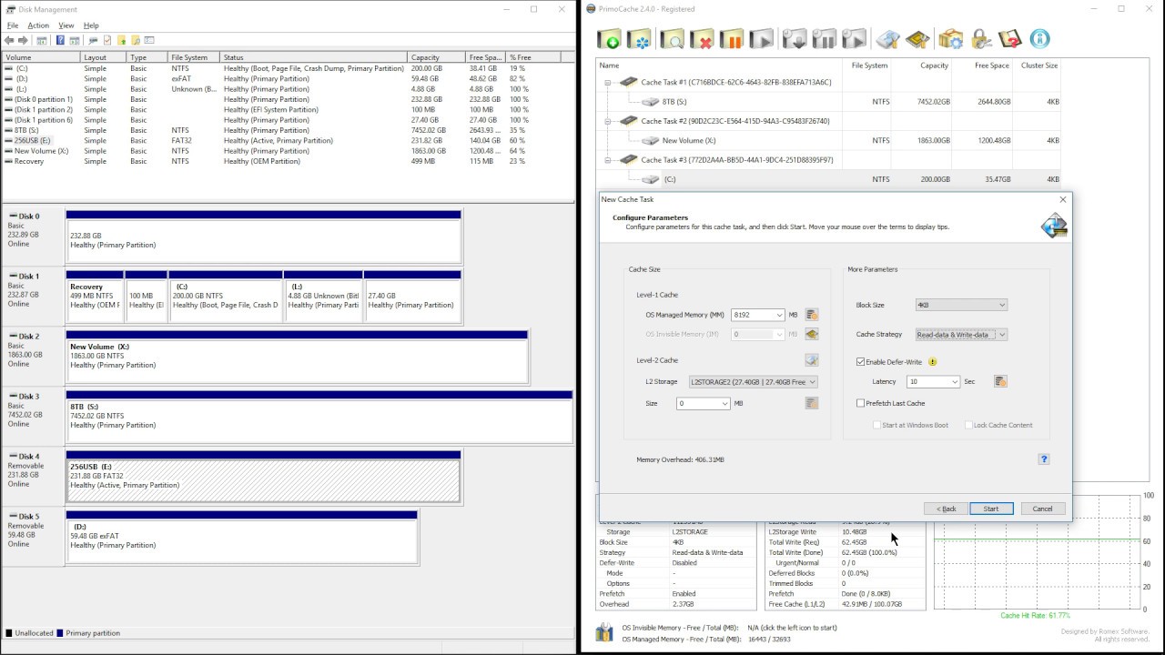 How to setup PrimoCache Rambling stream