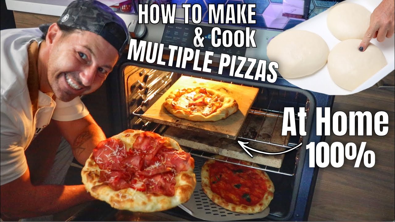 How to Make & Cook Multiple Pizzas At Home 100%
