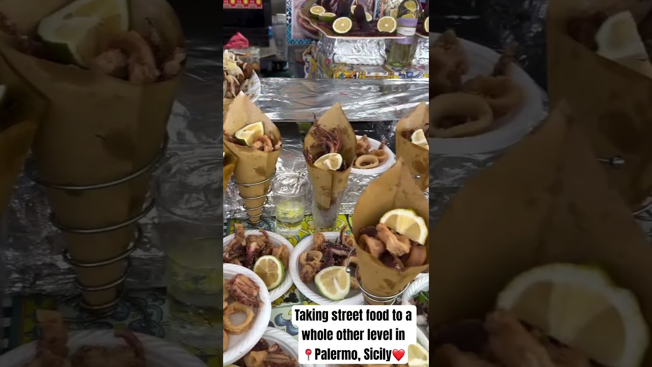 Street food in 📍Palermo, Sicily is another level 🦑🦀🐙🐟