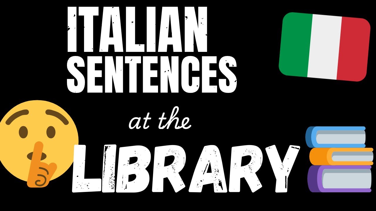 Learn Italian vocabulary - in the Library | 300 sentences