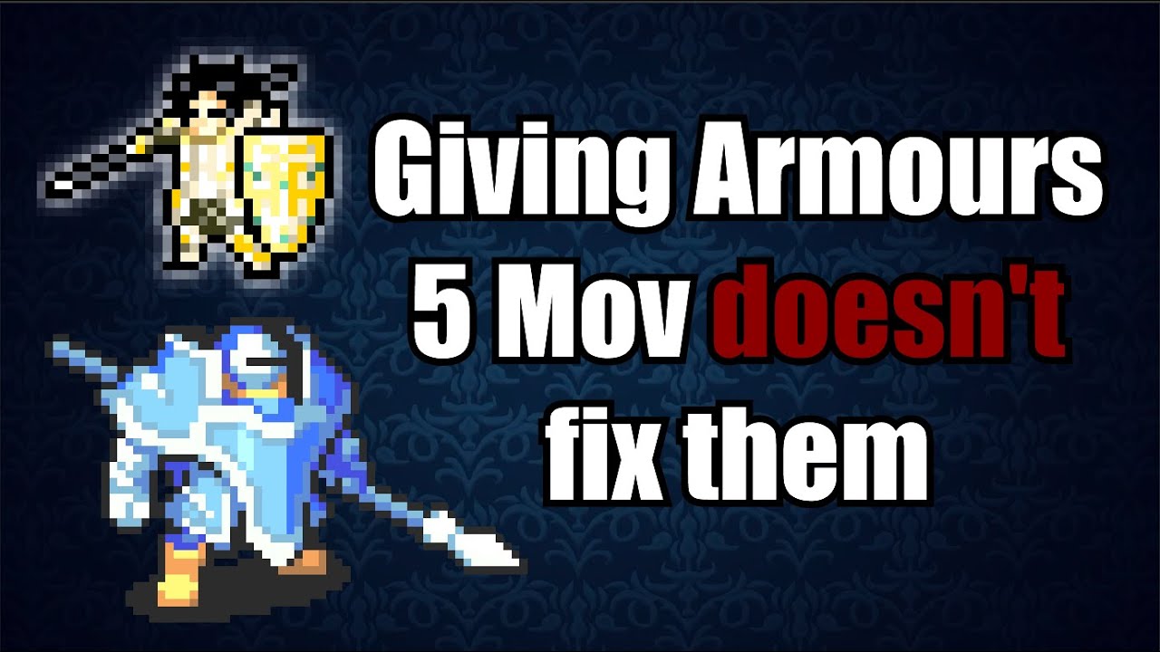 Giving Armours Infantry Mov doesn't fix them