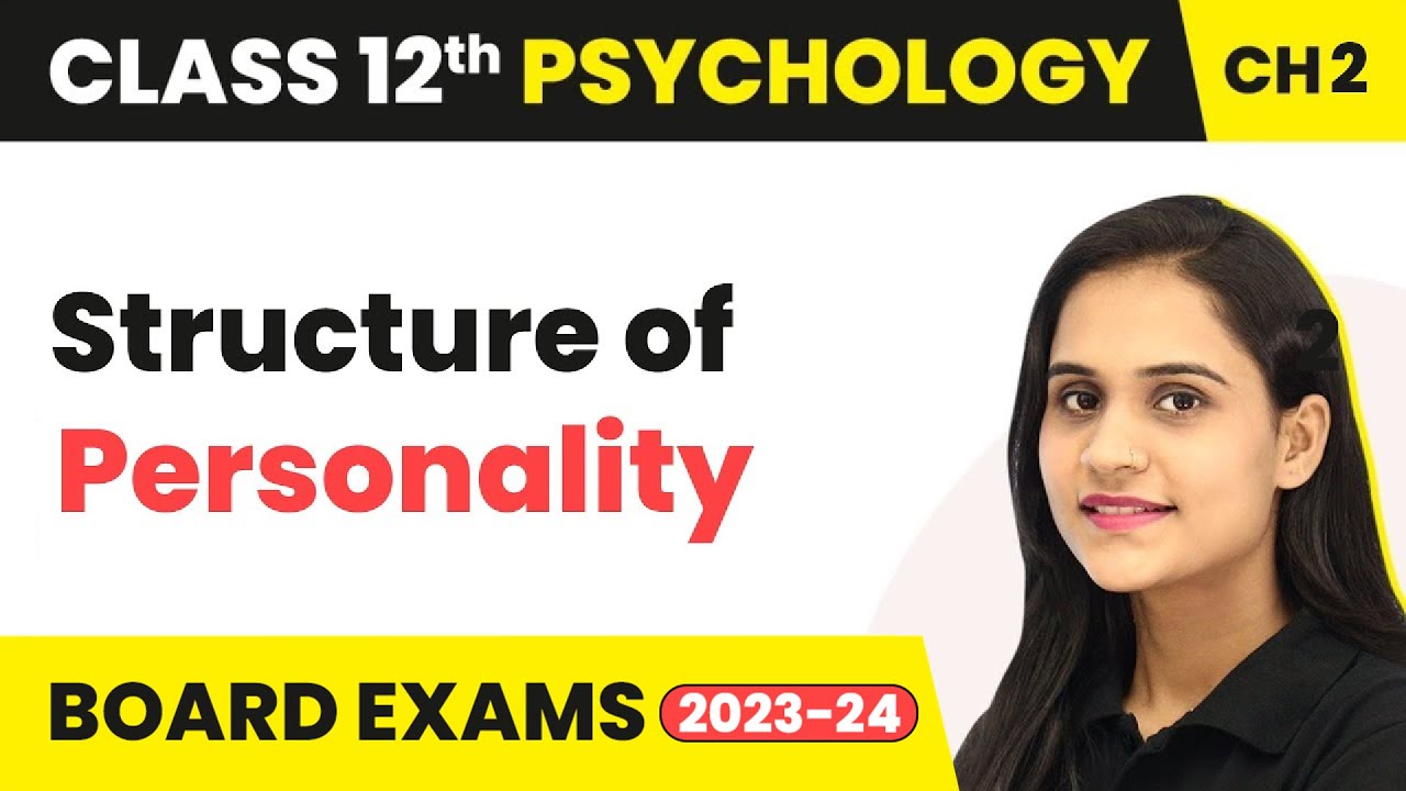 Structure of Personality - Self And Personality |  Class 12 Psychology Chapter 2