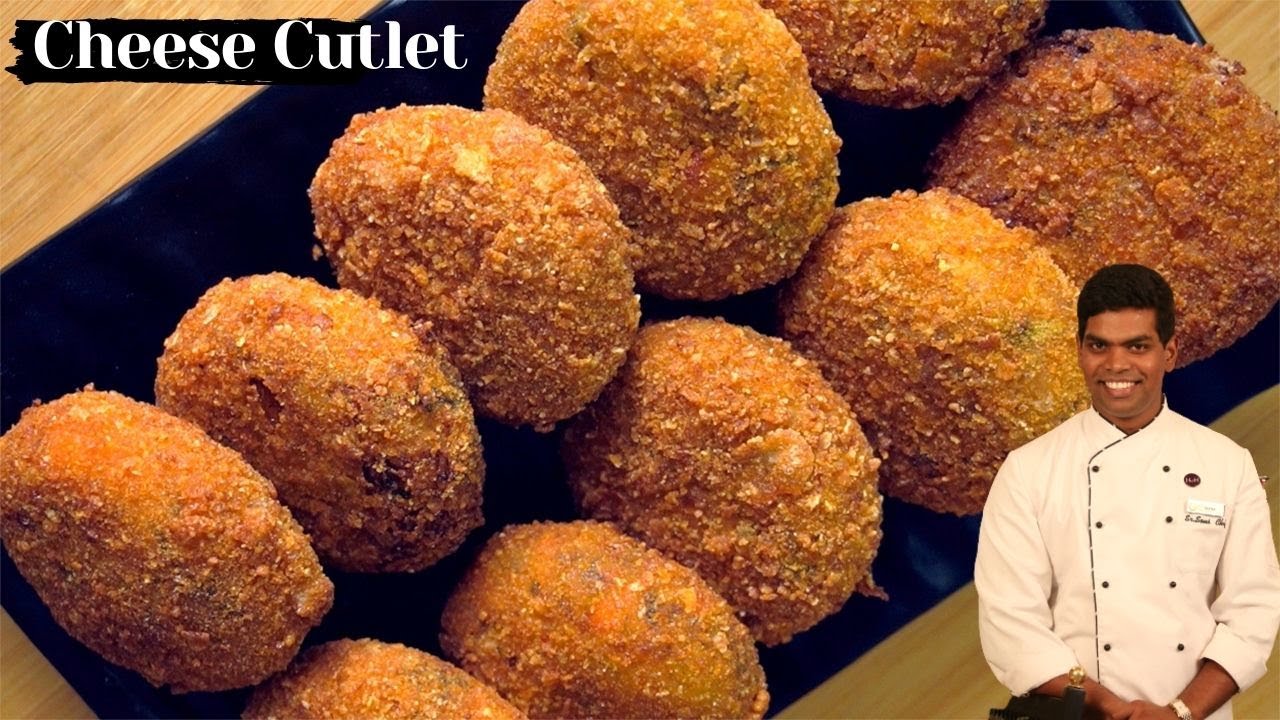 Cheesy Veg Cutlet Recipe in Tamil | How to Make Cheese Cutlet | CDK #399 | Chef Deena's Kitchen