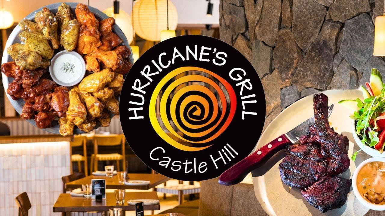 Hurricane's Grill Castle Hill FEAST | Sydney's BEST Buffalo Wings?  Ribeye - Burgers - Calamari etc.
