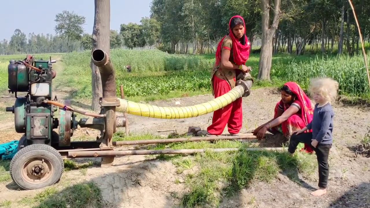 गांव की इन महिला किसान का कमाल देखकर आप दंग रह जाएंगे/ how To Setup Waterpump / by Female