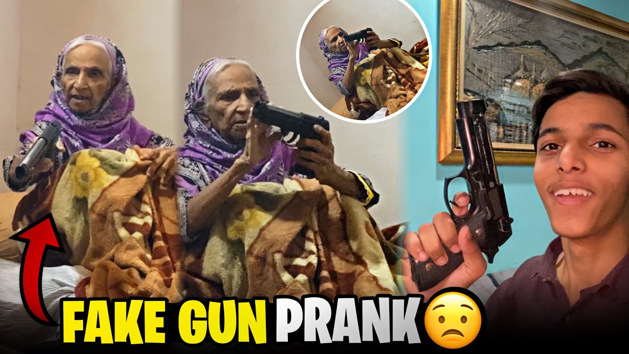 Fake Gun Prank With Dadi 😟 | Dadi shocked ho gai😳 | Aman k vlogs | VLOG# 130