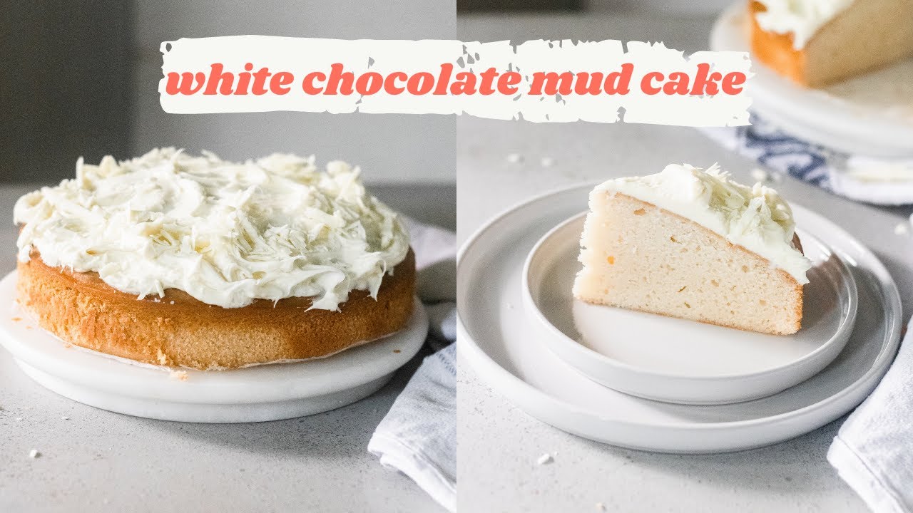 Eggless White Chocolate Mud Cake Recipe | Best Cake Recipes Without Eggs