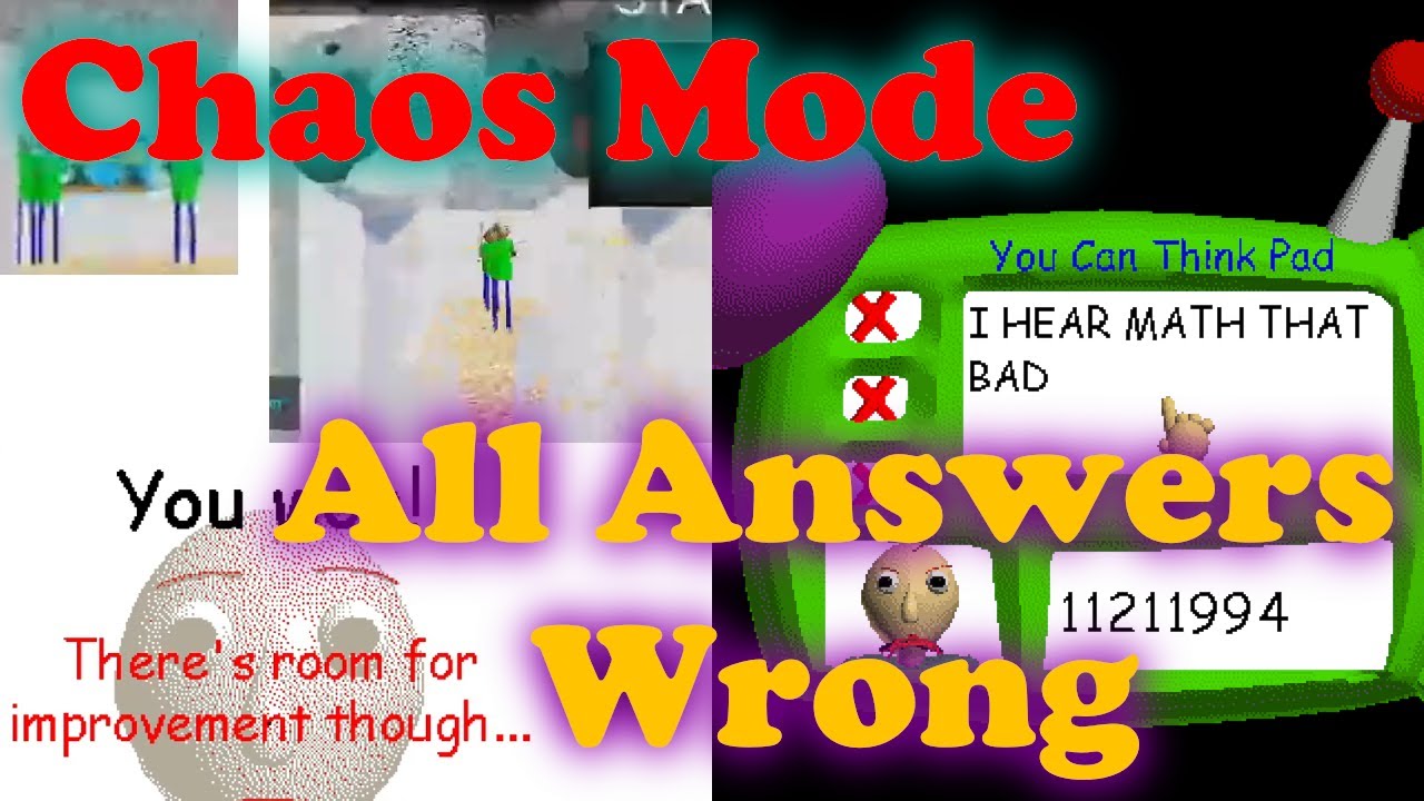 (BBCR) Chaos Mode, All Answers Wrong