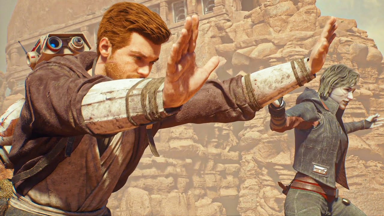 Cal Awakes His New Jedi Flying Ability Scene - Star Wars Jedi Survivor 2023