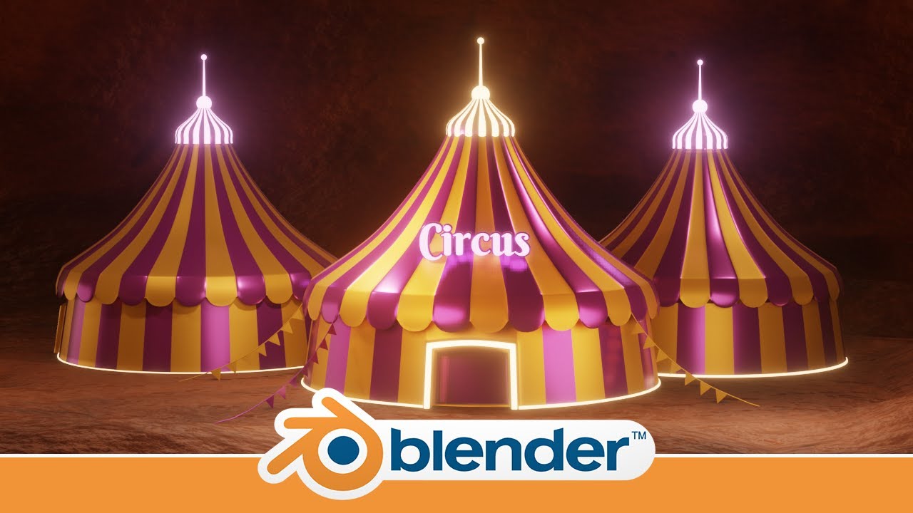 Making a Circus Scene in Blender 2.91