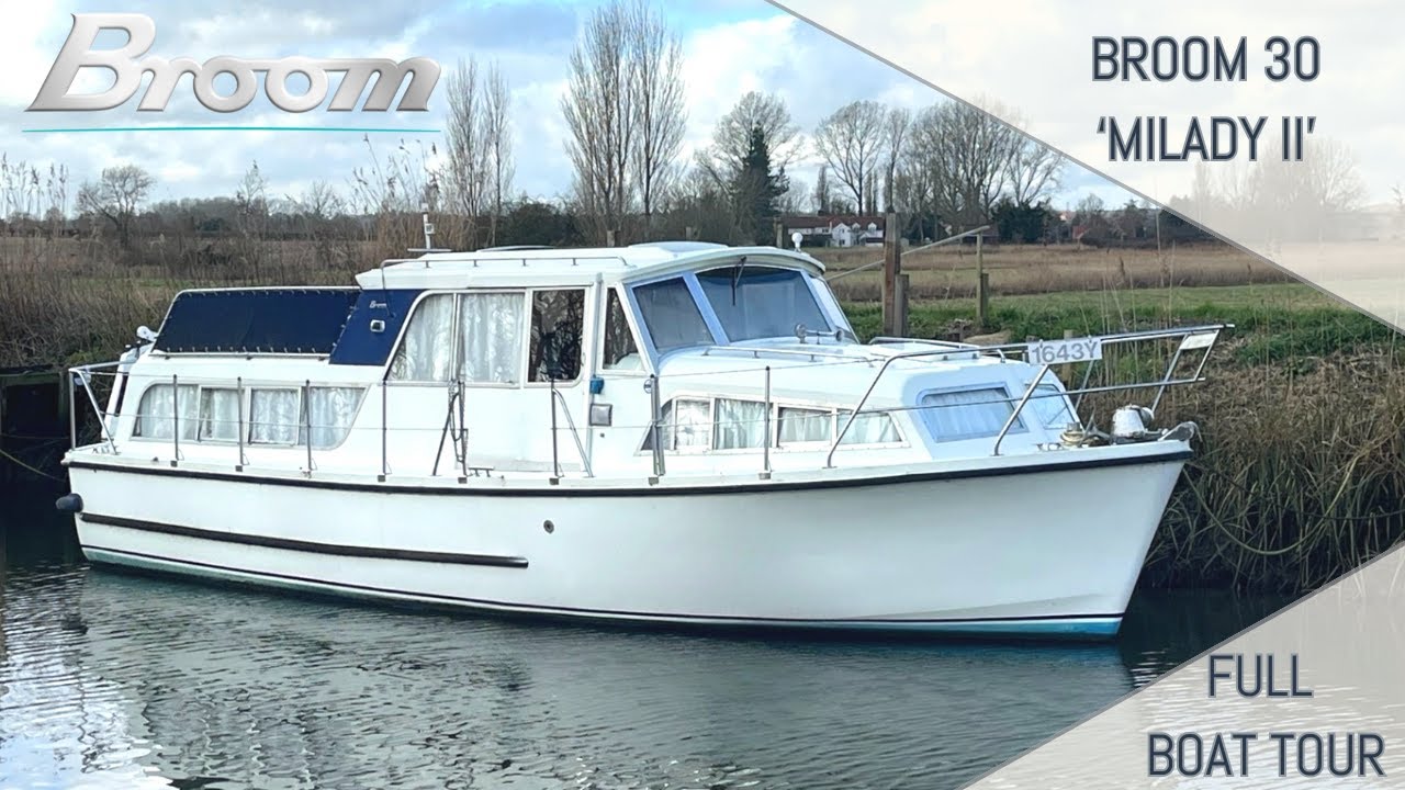 Broom 30 | Полный тур на лодке | Продаётся вместе с Broom Boat Sales