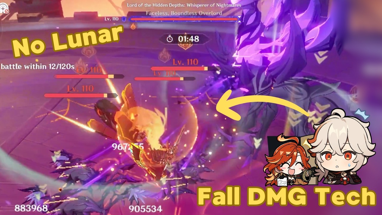 [6.3/Luna IV SO] C2R1 Mavuika 6 Cost vs. Dire Dog (115s Clear)