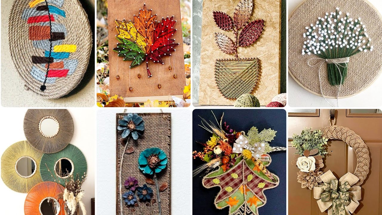 Rustic Jute Rope Crafts for Home Decor | Handmade Wall Art 