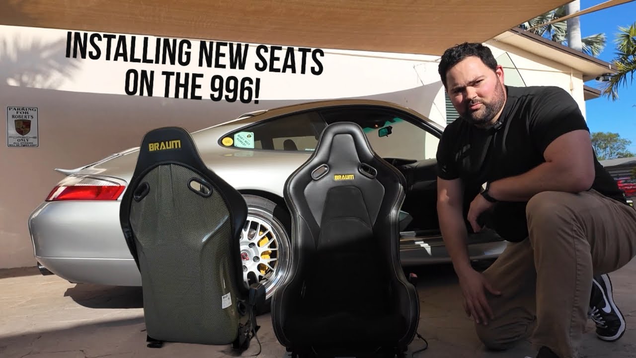 Installing new Braum Racing seats on the 996!
