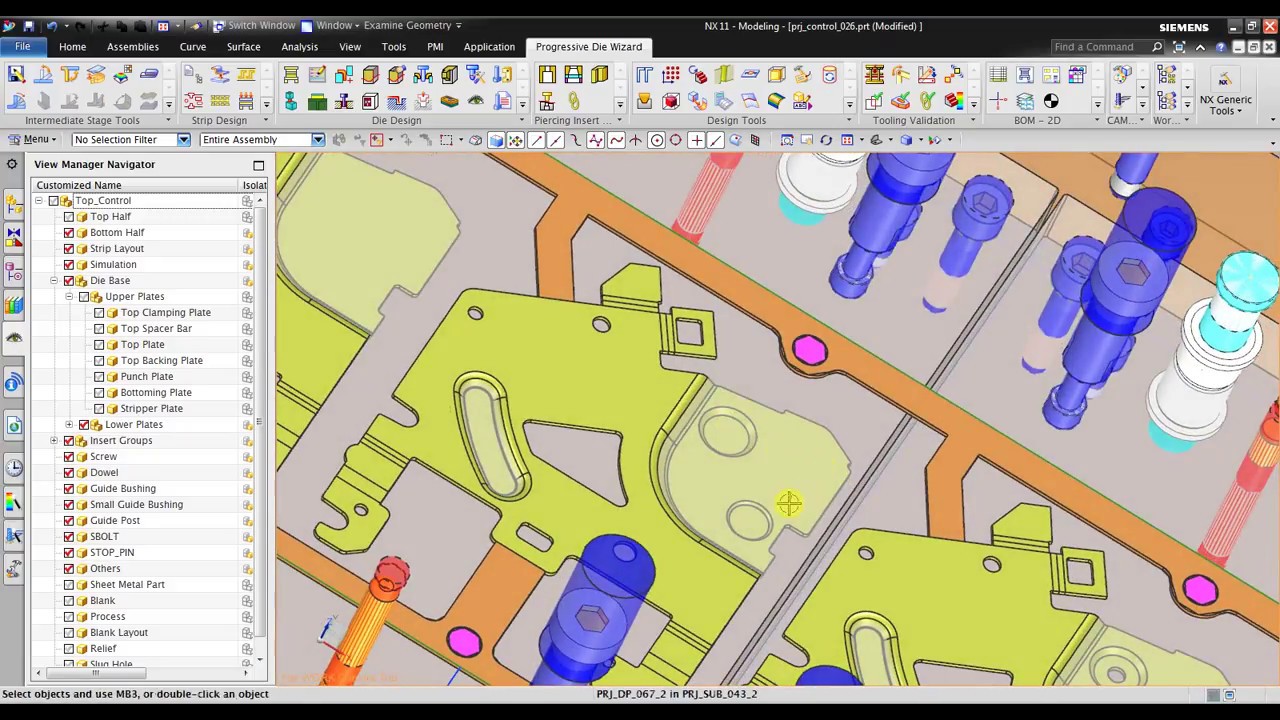 NX Progressive Die Wizard (PDW) : STEP 05 - Die Base Design & Modification