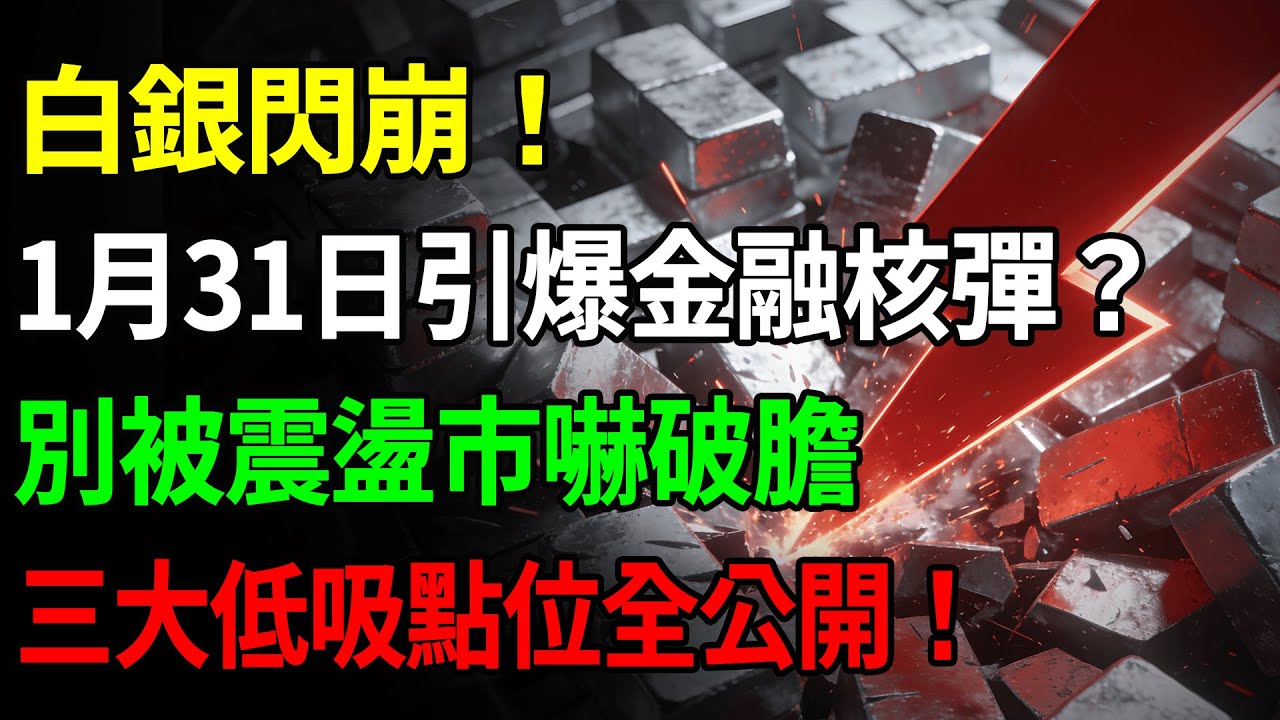 白銀閃崩！1月31日引爆金融核彈？別被震盪市嚇破膽,三大低吸點位全公開！#黃金#金價#理財#投資#晚年生活#晚年幸福#退休#退休生活#養老