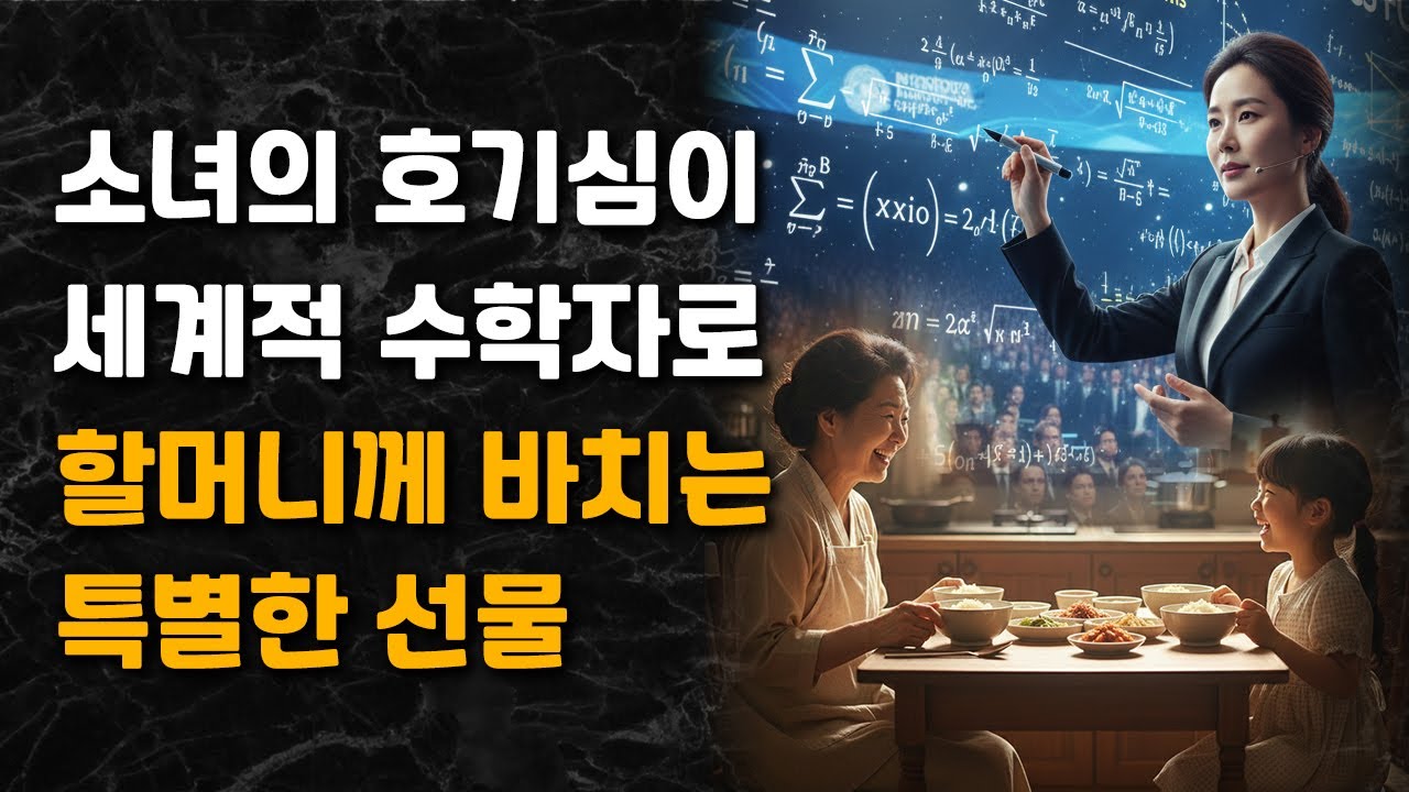 7살 꼬마의 호기심이 세계적 수학자가 되기까지, 할머니와 약속한 눈물의 증명 | 오디오북 | 인생사연 | 감동사연  | 사연드라마