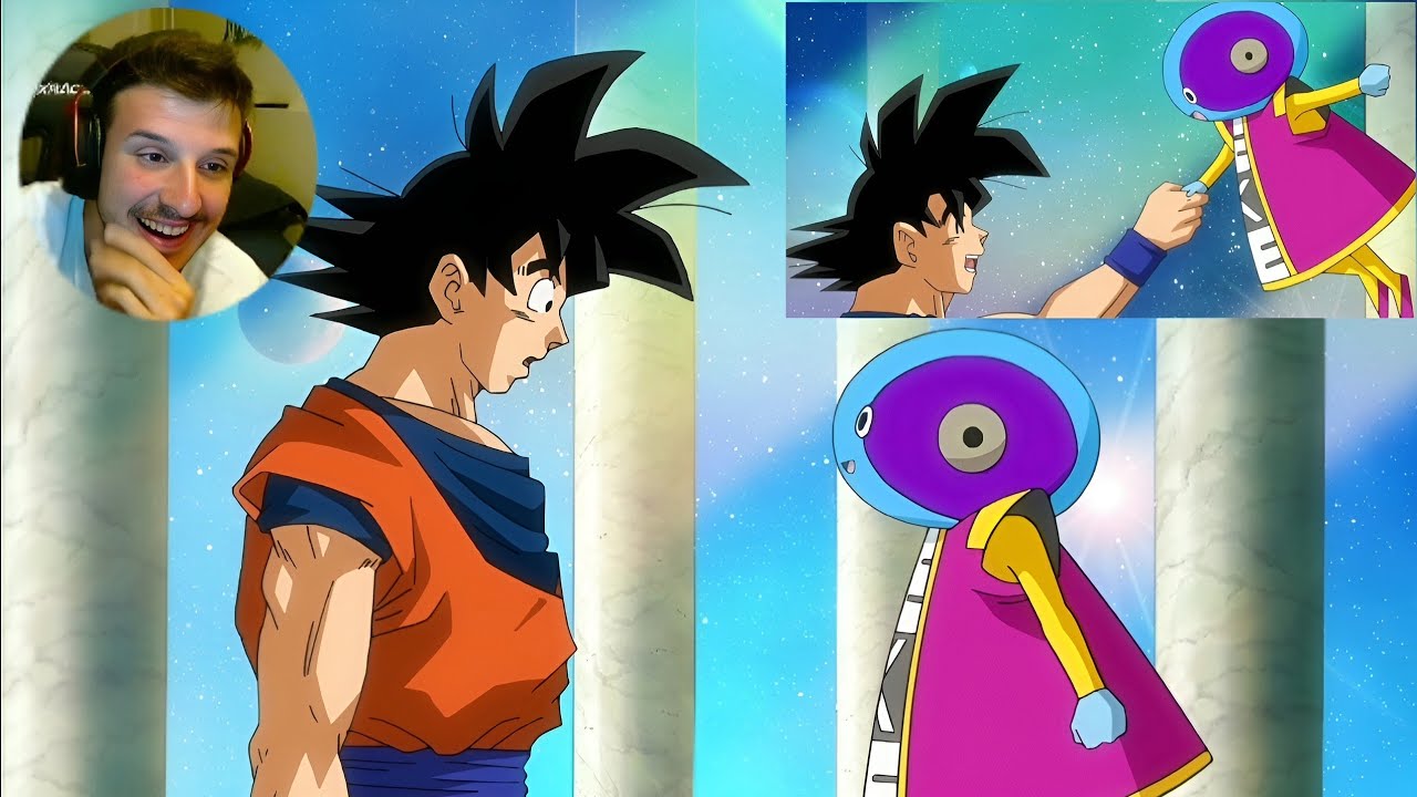 @VAVAGAMES9 REAGINDO ao GOKU VISITANDO o SENHOR ZENO !!