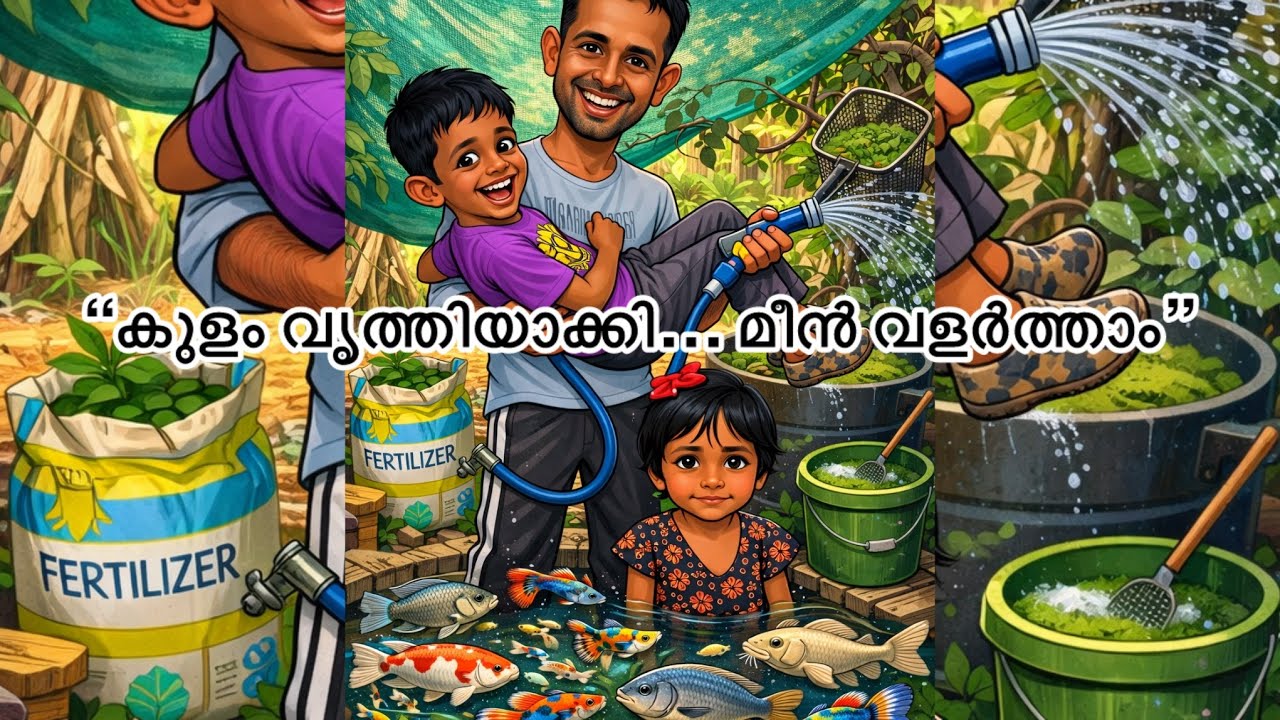 ““കുളം വൃത്തിയാക്കി… മീൻ വളർത്താം”/Clean the Pond… Grow the Fish #DailyVlog #Aquaculture #minivlog 