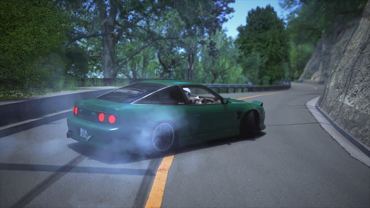 Touge Drifting Nissan 180SX on Mountain Futatabi | Assetto Corsa