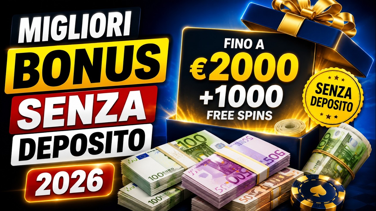 Migliori Bonus Senza Deposito 2026 | Bonus Casino Online e Free Spins Gratis