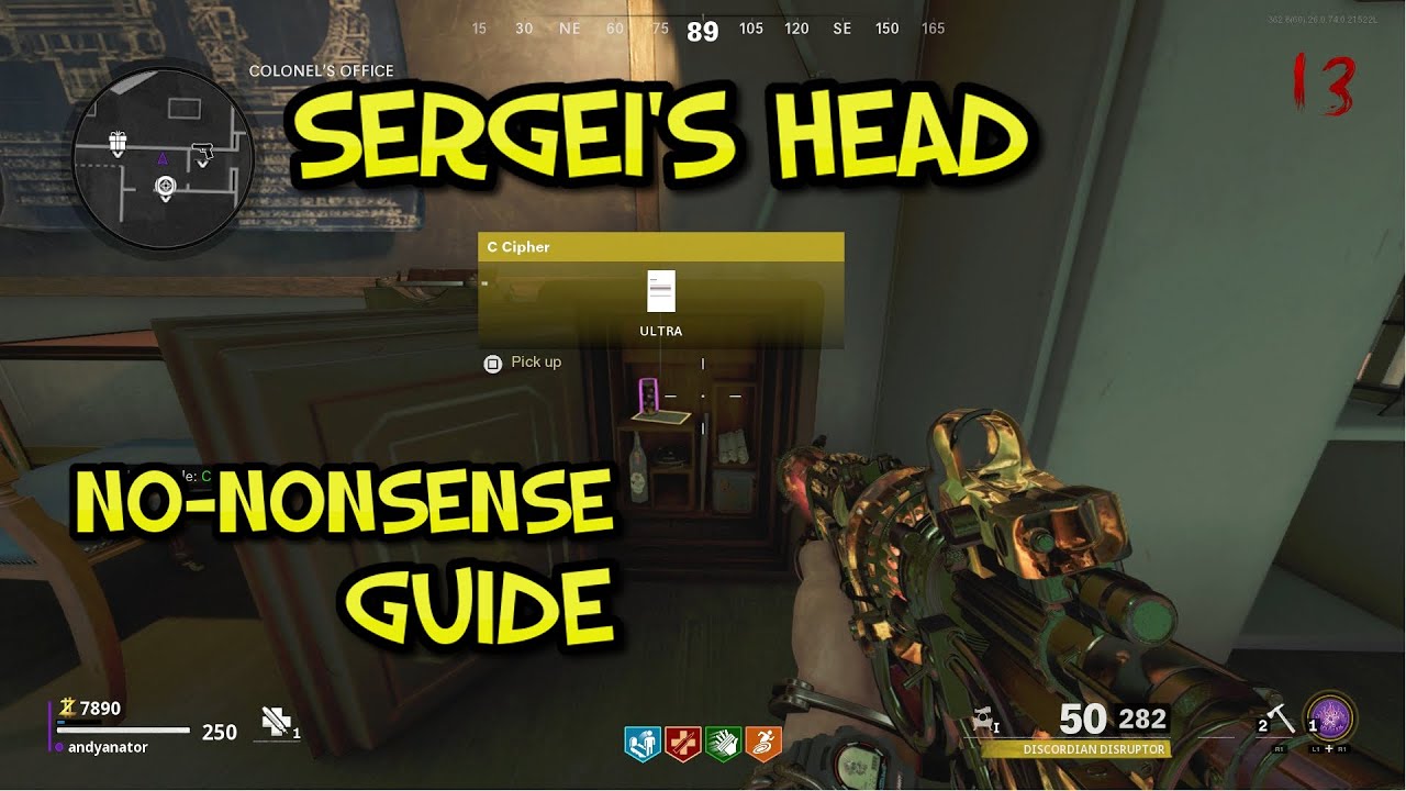 Cold War Zombies - Firebase Z (NO-NONSENSE GUIDE TO SERGEI'S HEAD)