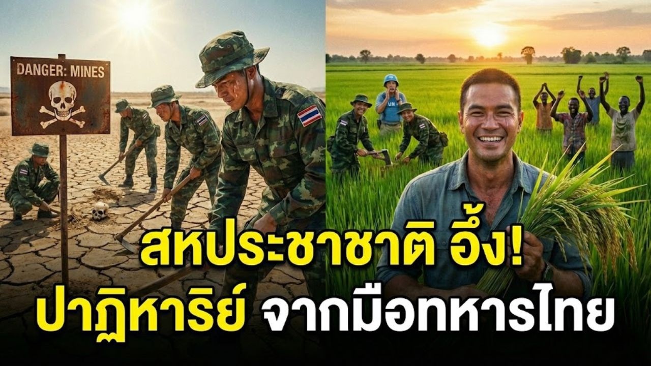 UN ฟันธงแผ่นดินนี้ตายแล้ว! แต่ 'ทหารช่างไทย' เปลี่ยนดงระเบิดเป็นทุ่งรวงทอง เลี้ยงคนทั้งเมืองจนตะลึง!