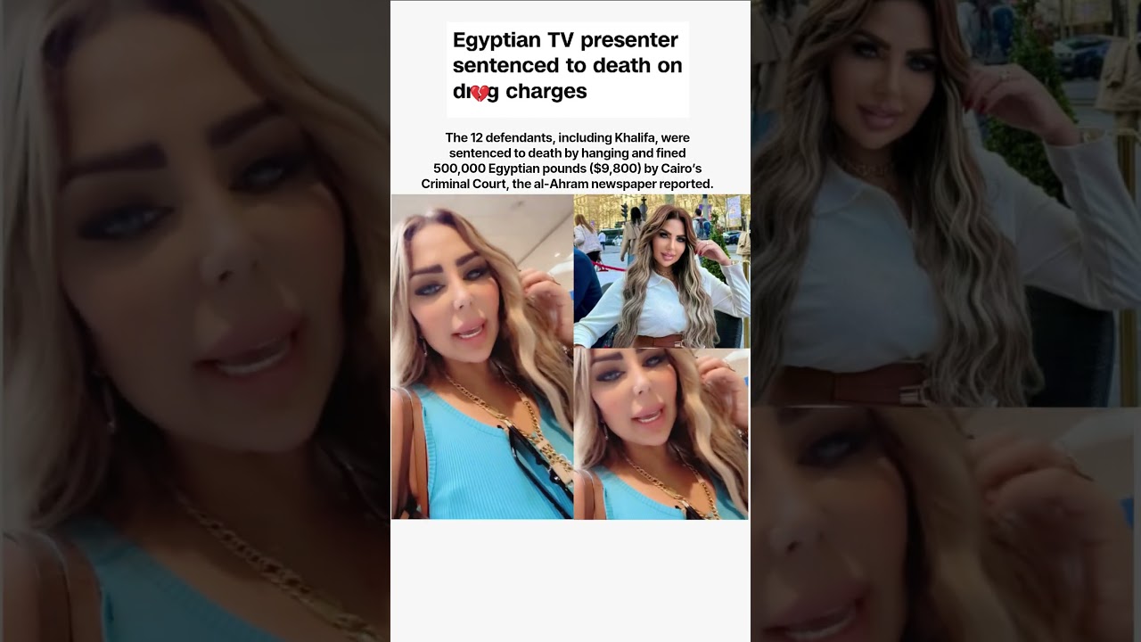 Egyptian TV presenter sentenced to death on dr💔g charges #shorts