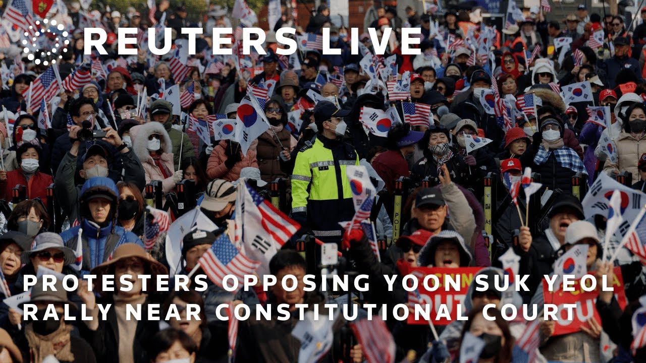 LIVE: Protesters opposing Yoon Suk Yeol rally near Constitutional Court | REUTERS