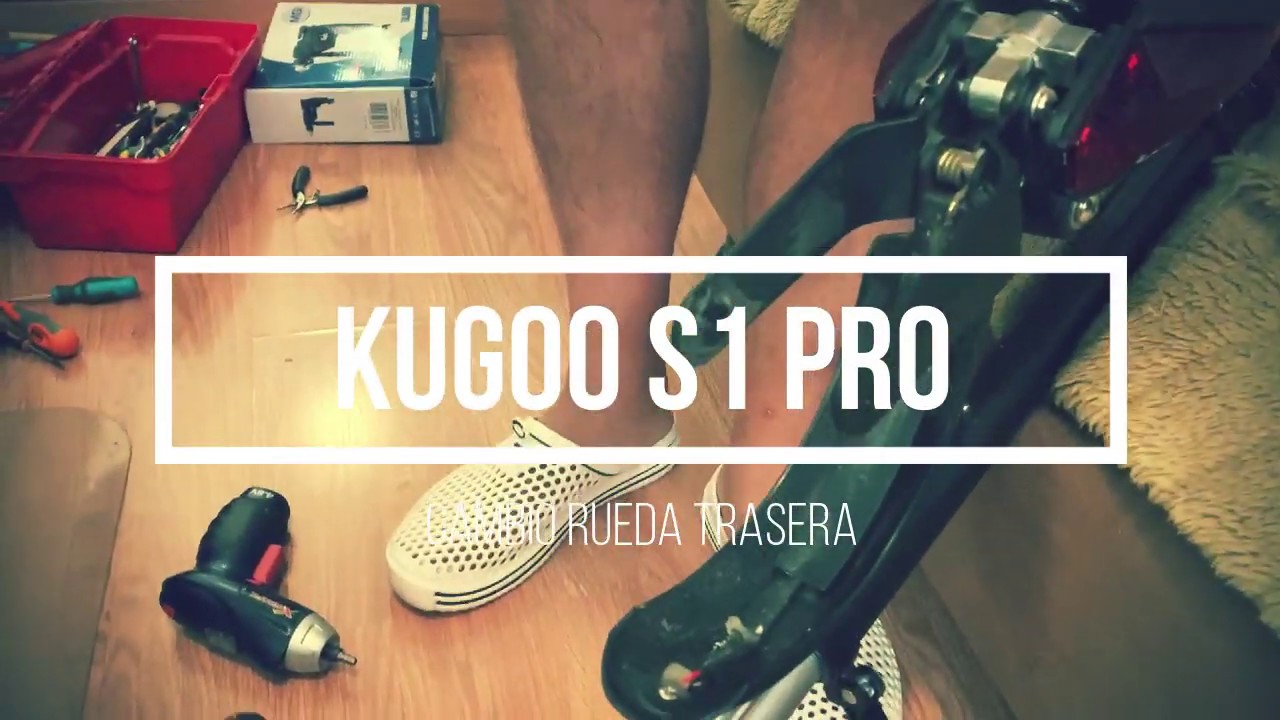 Kugoo S1 Pro - Cambio de rueda trasera neumática