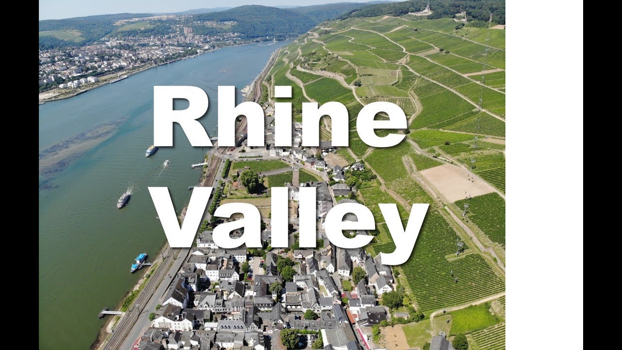 RHEINTAL (Rhine Valley) - R&Uuml;DESHEIM, KOBLENZ mit der Drohne