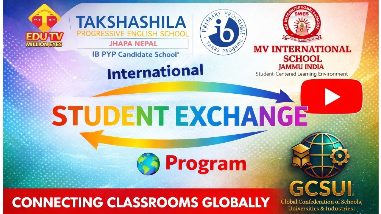 International Student Exchange: Jhapa Nepal & Jammu India | EDU TV Global Connect Program 2026 Live