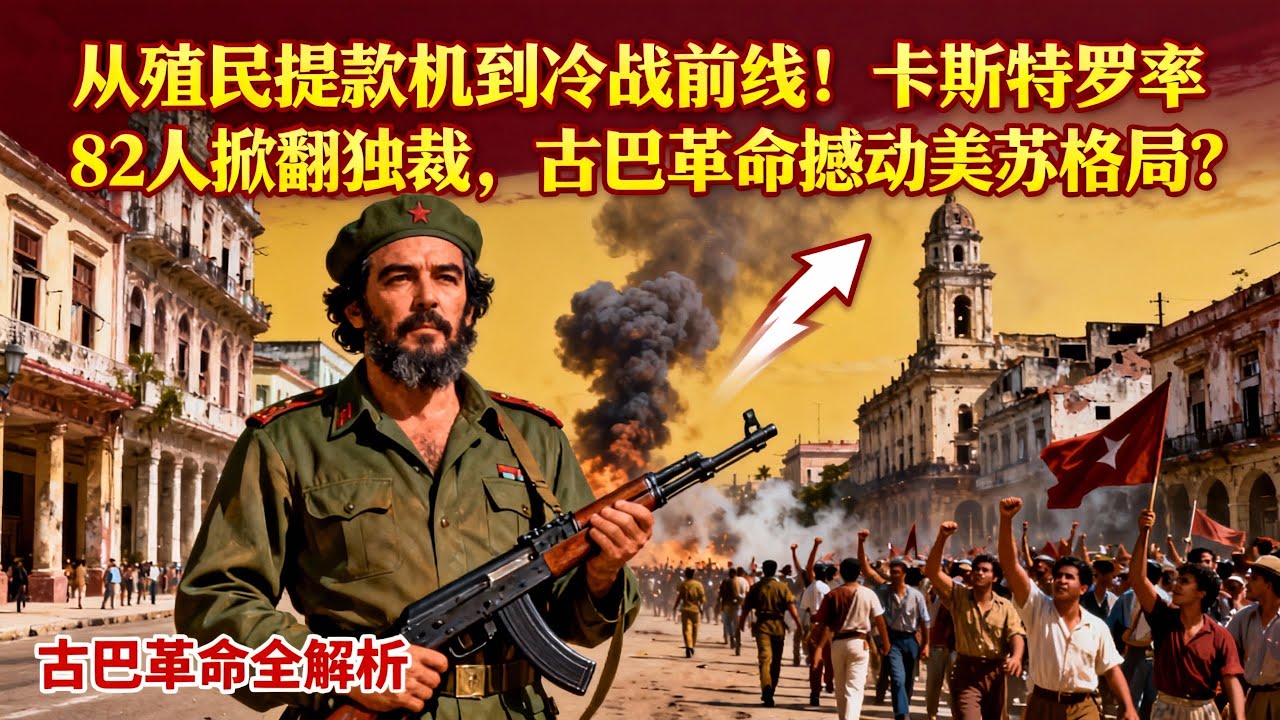 古巴革命它不仅改变了古巴的国家命运，也在冷战格局中把加勒比海推上了全球意识形态对抗的前线。#历史 #古巴革命 #古巴