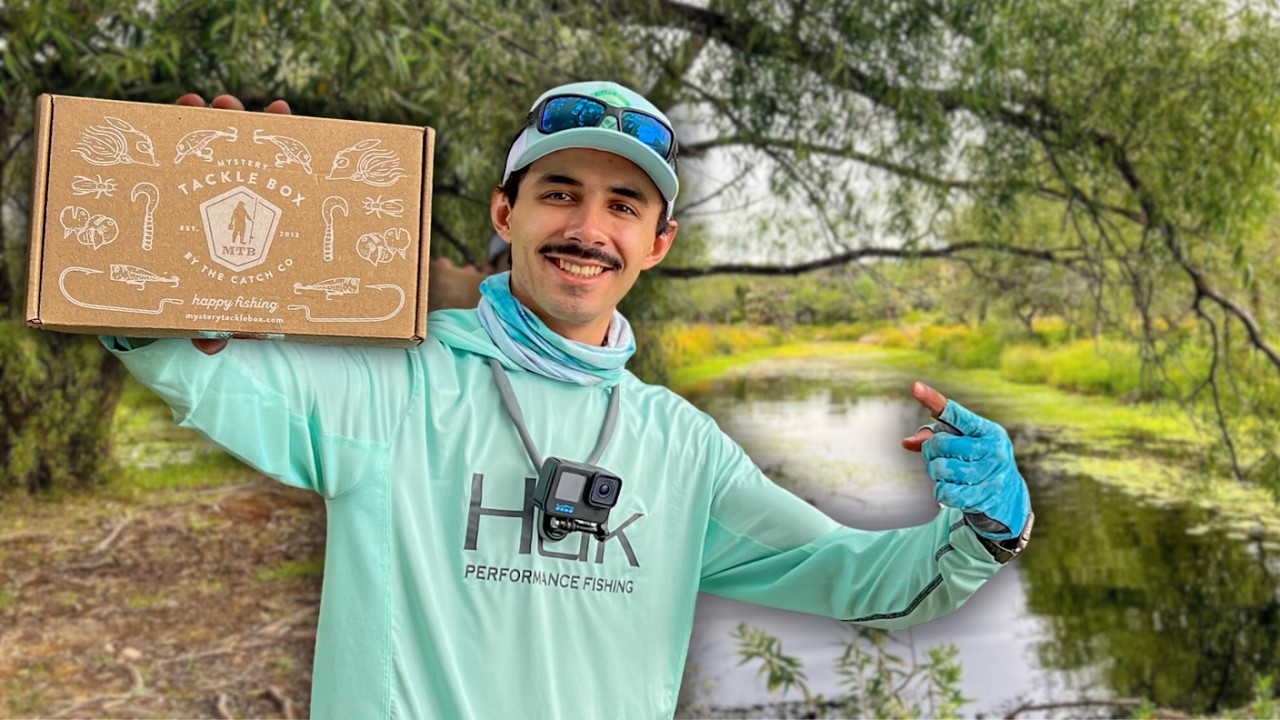 Caja de señuelos MISTERIOSA puesta a prueba! RETO DE PESCA! // Mystery Tackle box