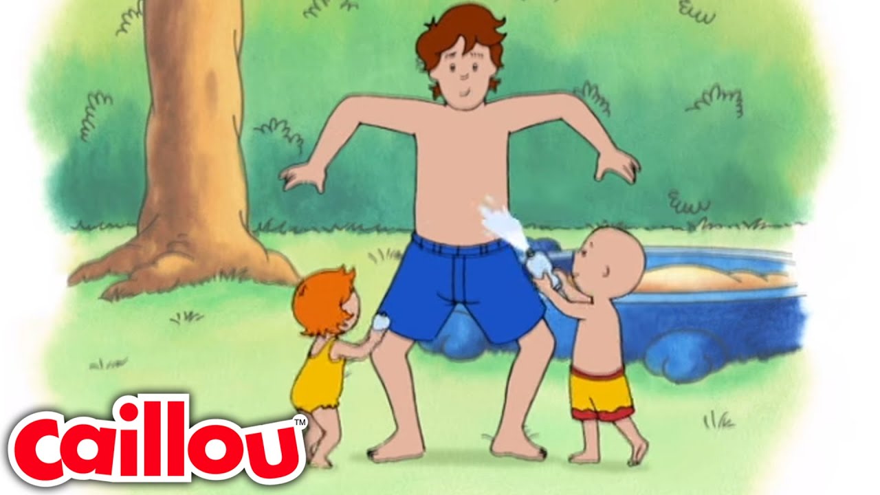 O Parque Aquático do Caillou | Caillou Português - WildBrain | Desenhos para crianças