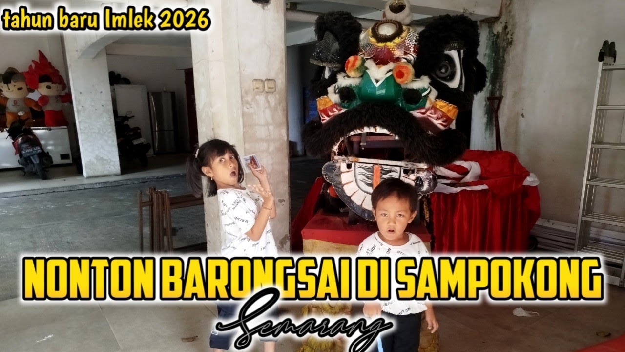 Nonton Barongsai di Sampokong Semarang