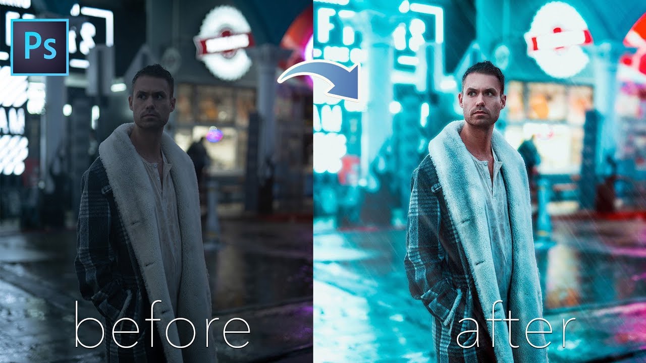 BEHIND THE EDIT #7 FUTURISTIC NEON PORTRAIT WITH @TAYLORCUTFILMS | @MilesOfColor