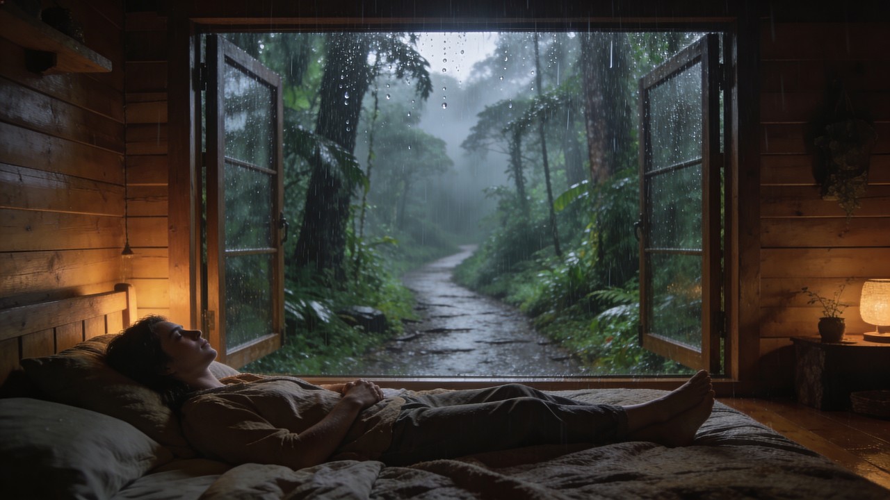 3 Hours of Pure Natural Thunderstorm Sounds Sleep Aiding Rain Sounds Listening to Rain on Rainy Days