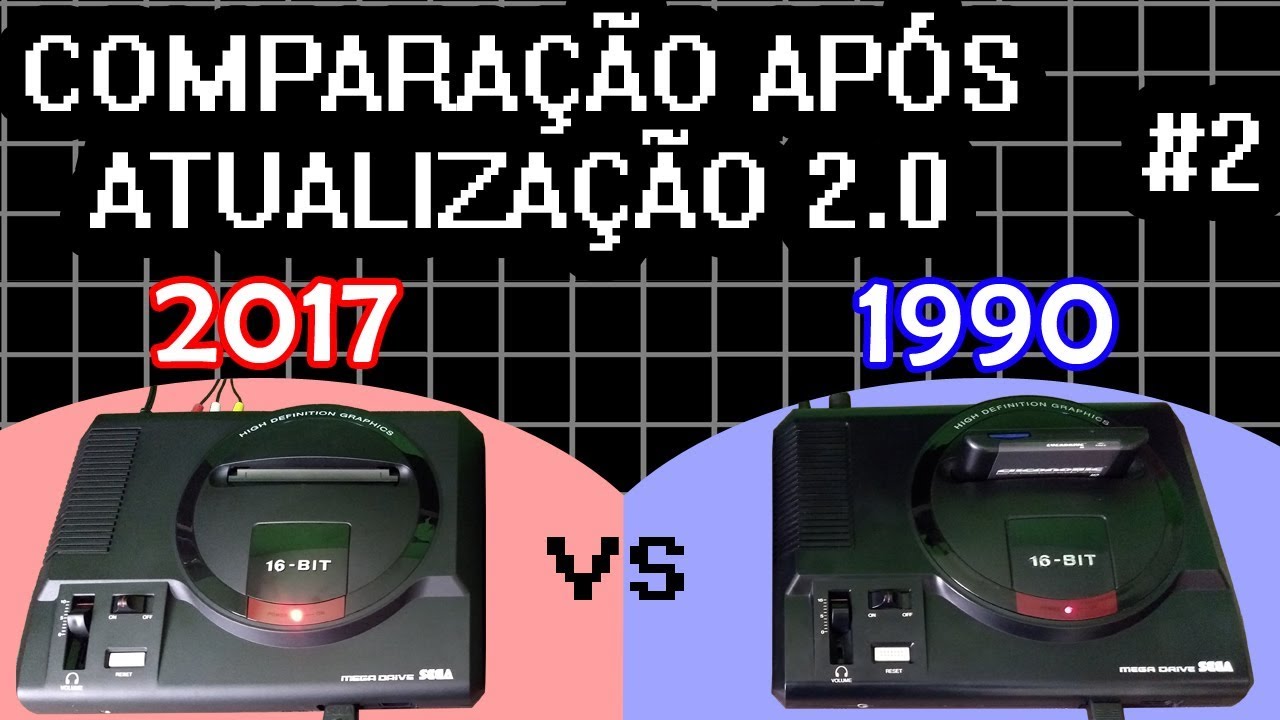 #2 NOVO MEGA DRIVE 2017 vs ORIGINAL - COMPARAC&Atilde;O De IMAGEM E SOM (Atualiza&ccedil;&atilde;o 2.0) (60fps)