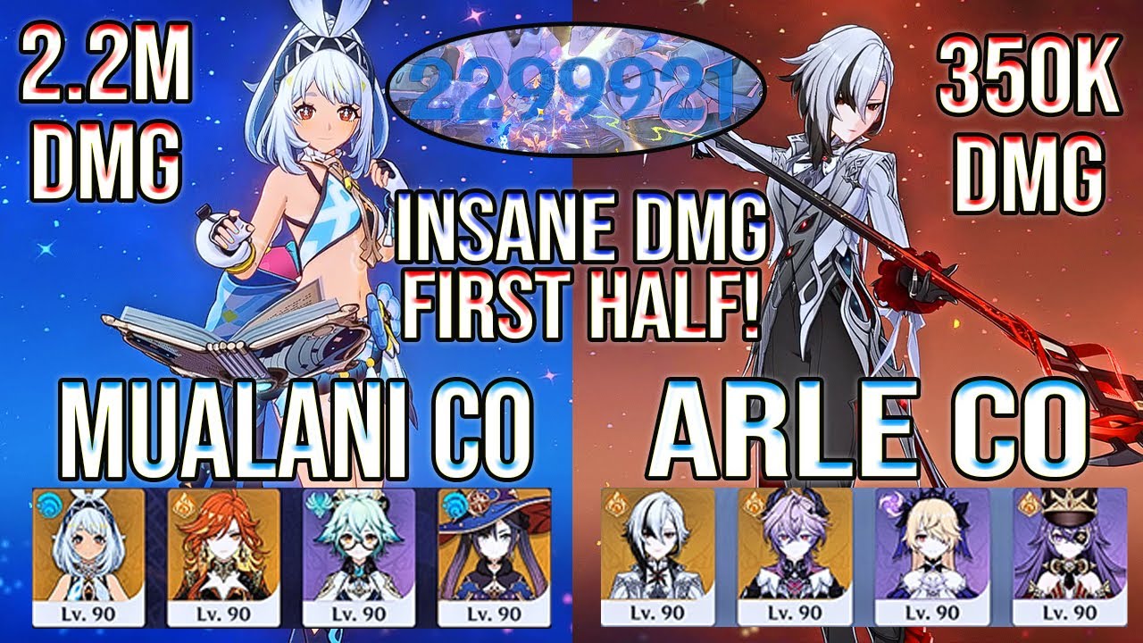 💥 2.2M DMG! Mualani & Arlecchino DESTROY Spiral Abyss 12 | Genshin Impact