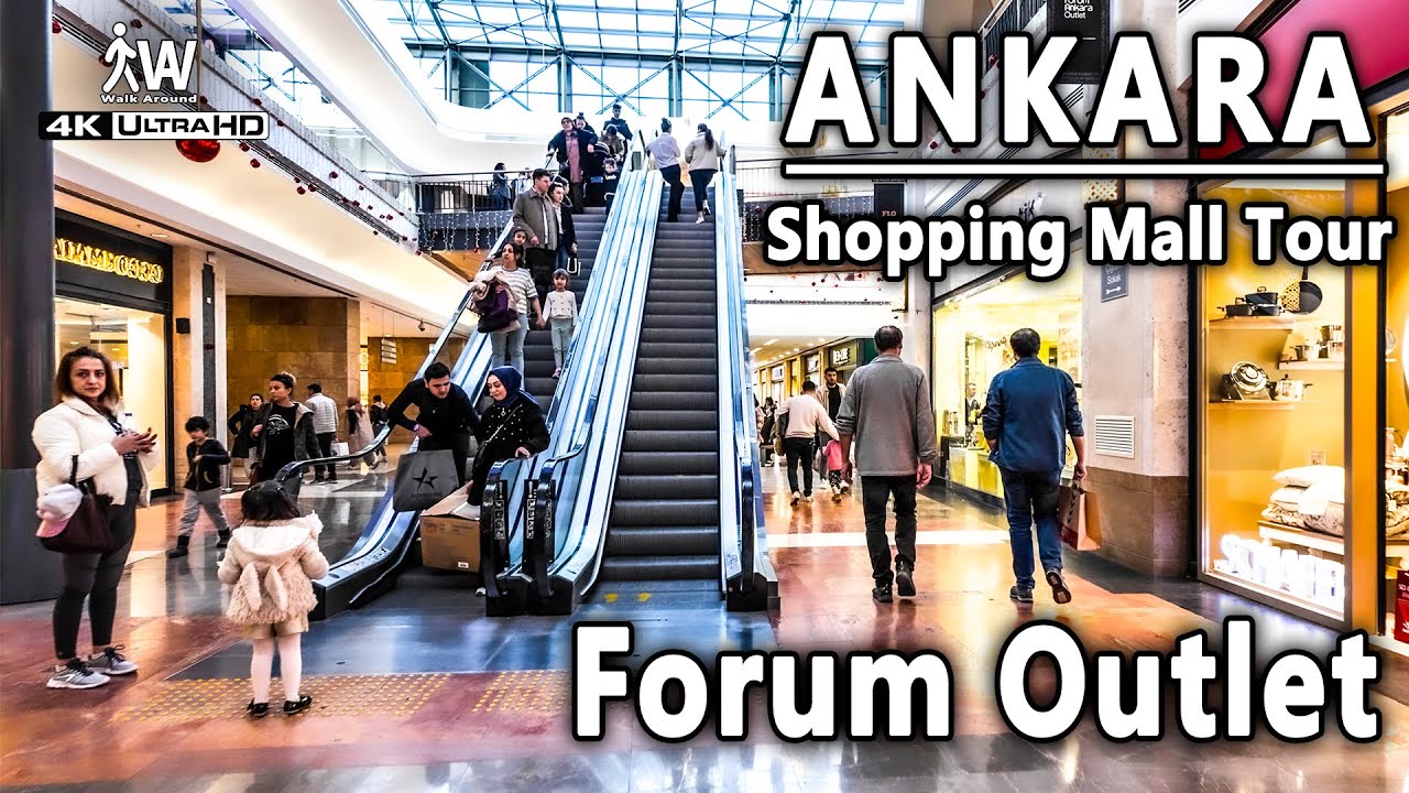 Ankara Forum AVM Katlarını Keşfet | 4K Scenic Walk in Vibrant Mall