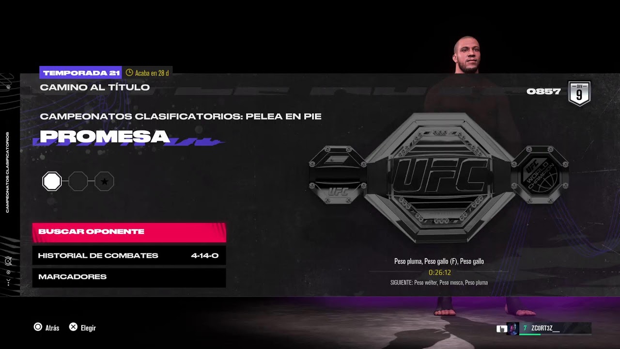 1 DIA COMPETITIVO UFC 5