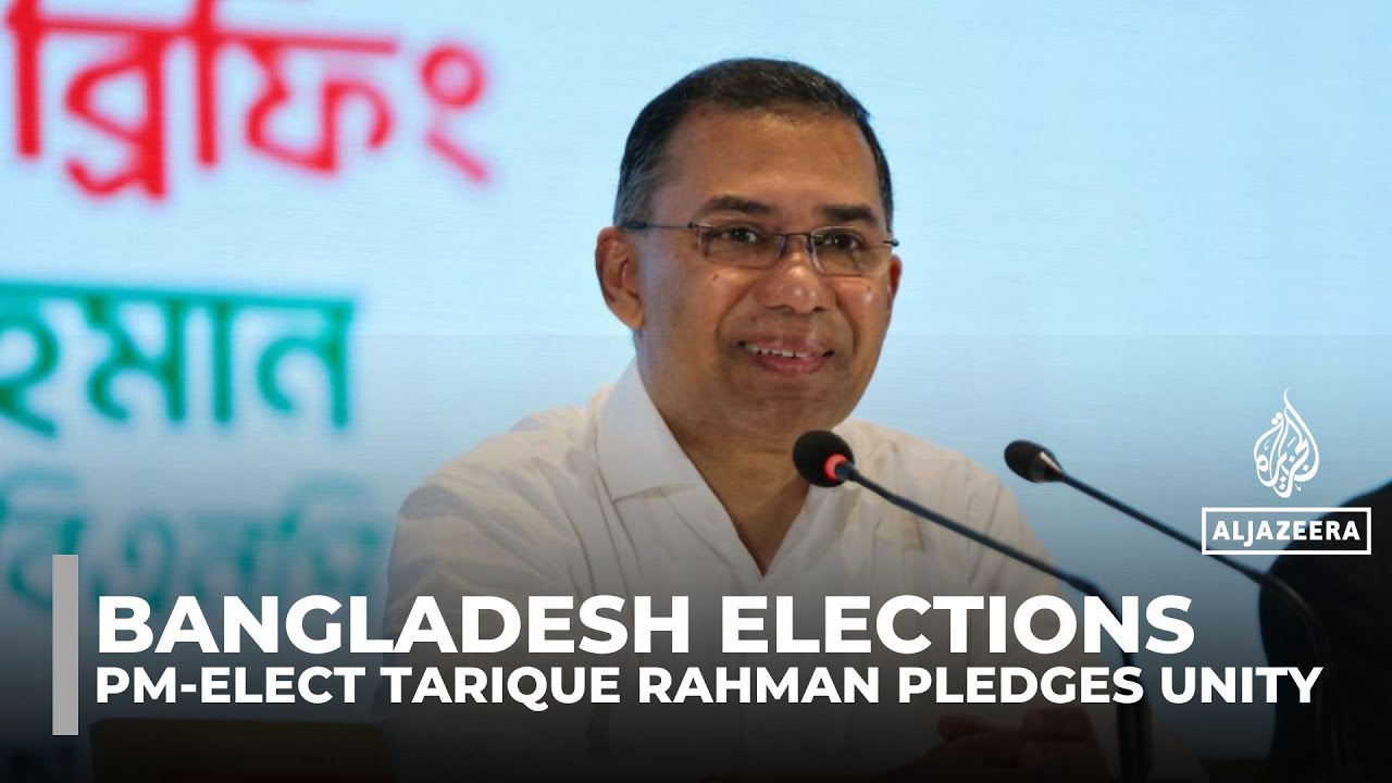 Bangladesh's PM-elect Tarique Rahman pledges unity and rule of law after election win