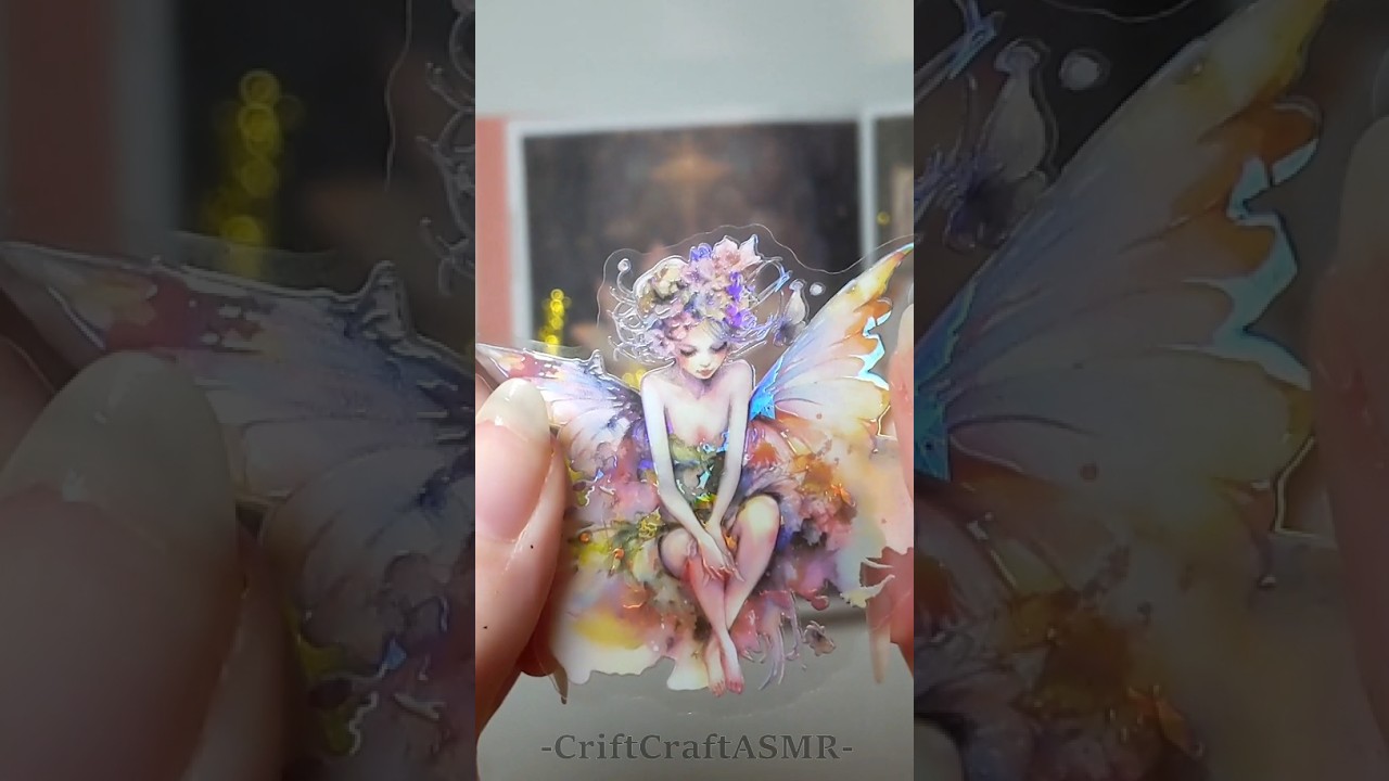 ASMR Journal With Me Fairy Sparkles scrapbooking + Seen the Blooper? #shorts #journal #scrapbooking