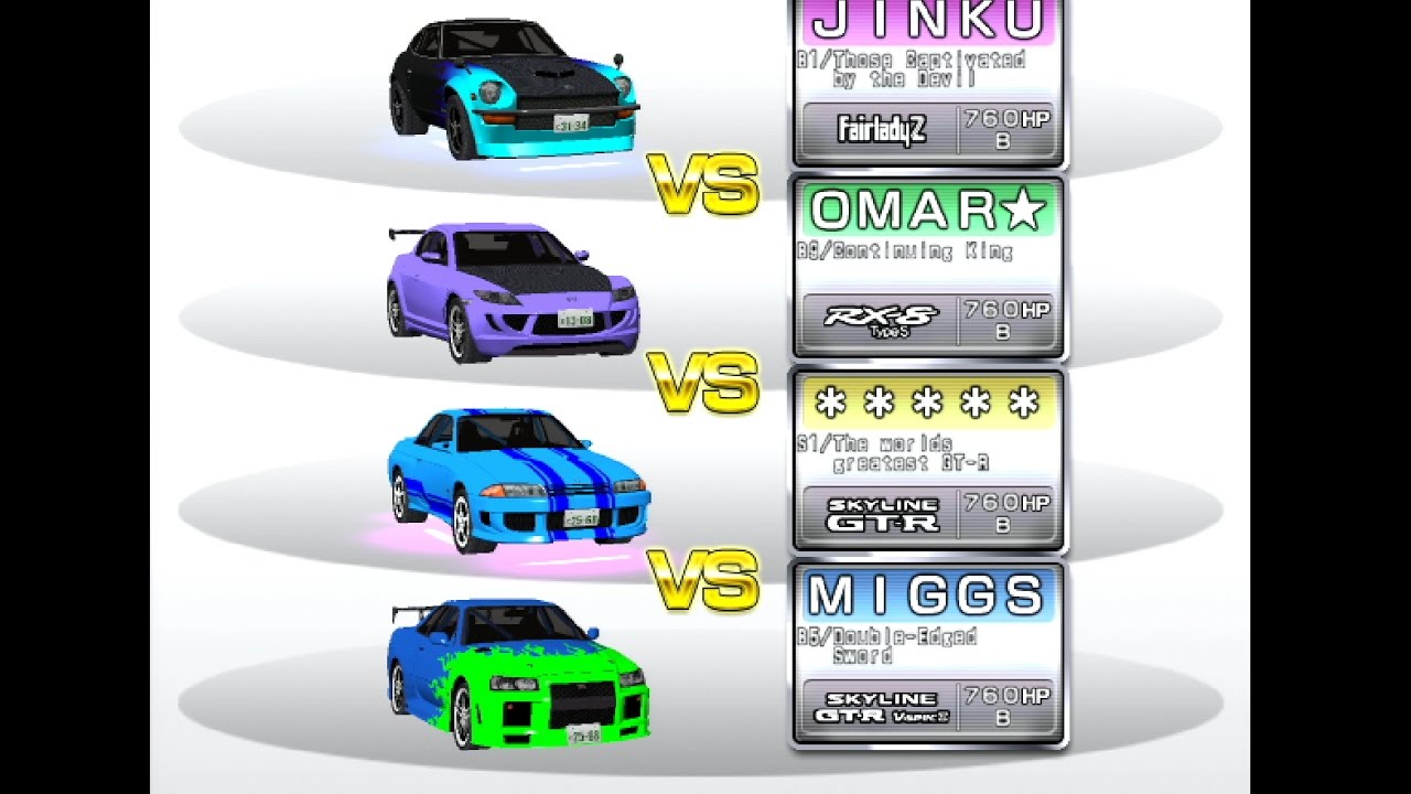 Maximum Tune 3DX+ 4 way battle JINKU Z30 / OMAR* SE3P / ***** BNR32/ MIGGS R34 [FUKUOKA]